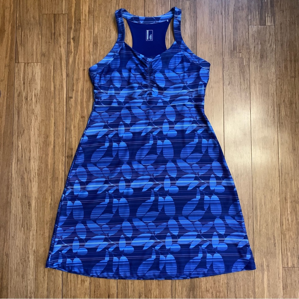 Mondetta Blue Geometric Racerback Sport Dress